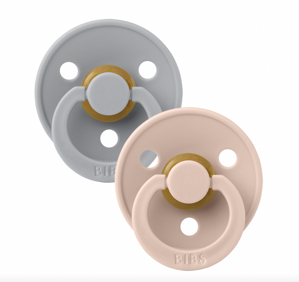 Bibs Pacifier 2 pack Cloud/ Blush Size 2 (6-18 months)