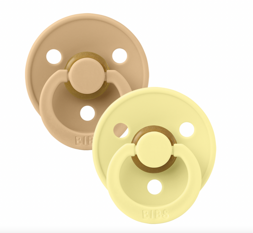 Bibs Pacifier 2 pack Desert Sand / Sunshine Size 1 (0-6 months)