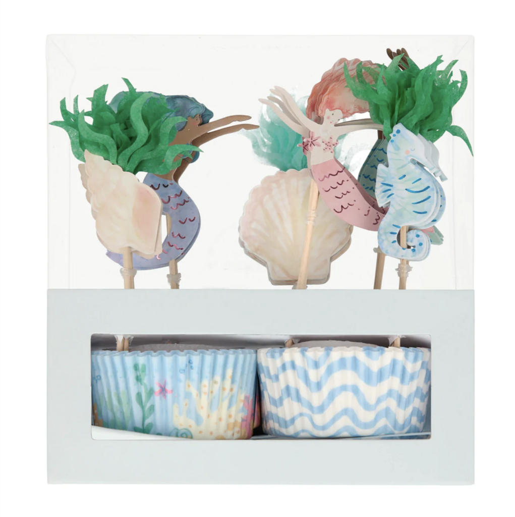 Mermaid Cupcake Kit (x 24 toppers)