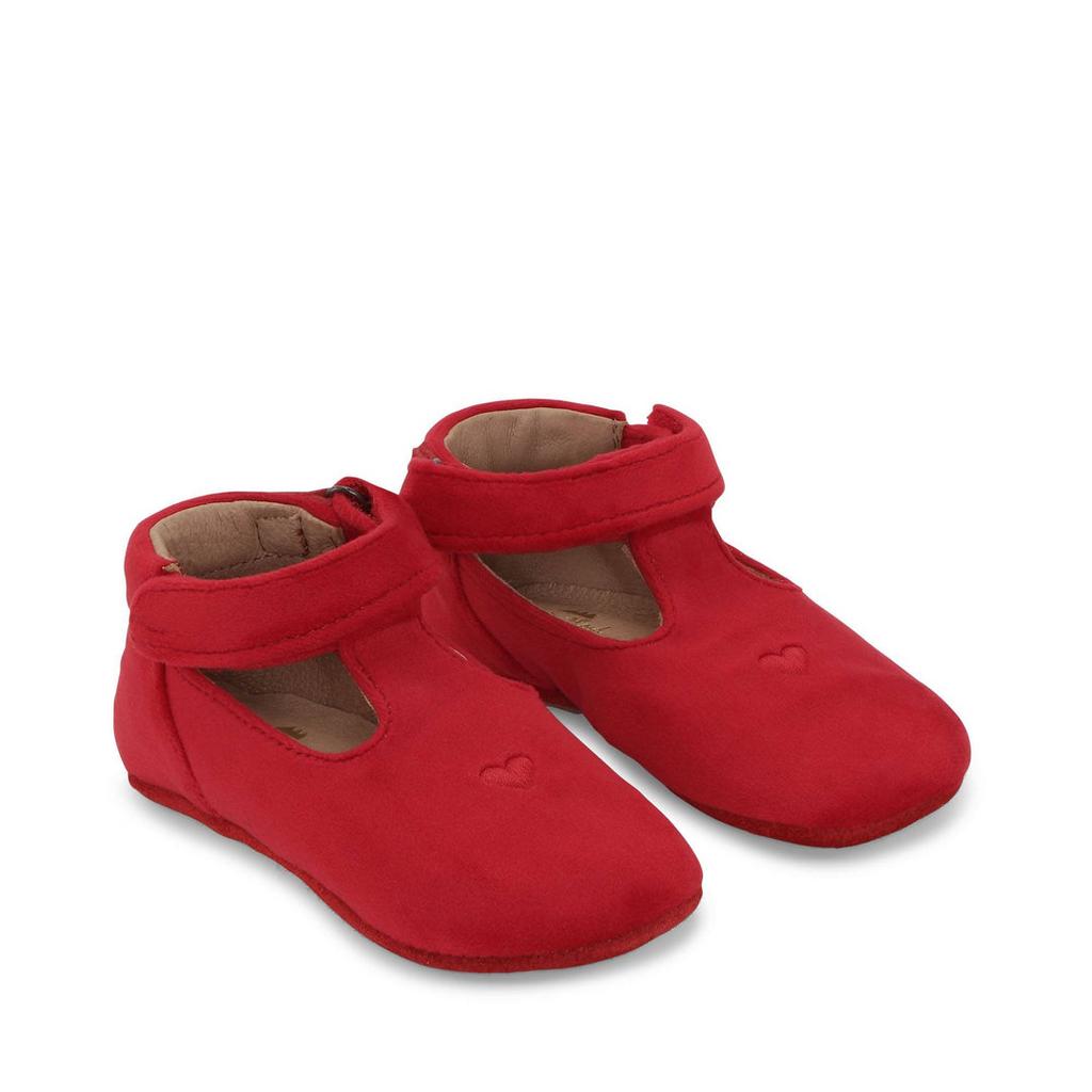Coco Coeur Velvet Footies - Red