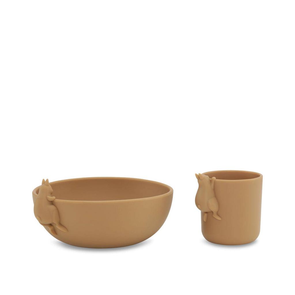 Bunny Bowl and Cup Set - Almond