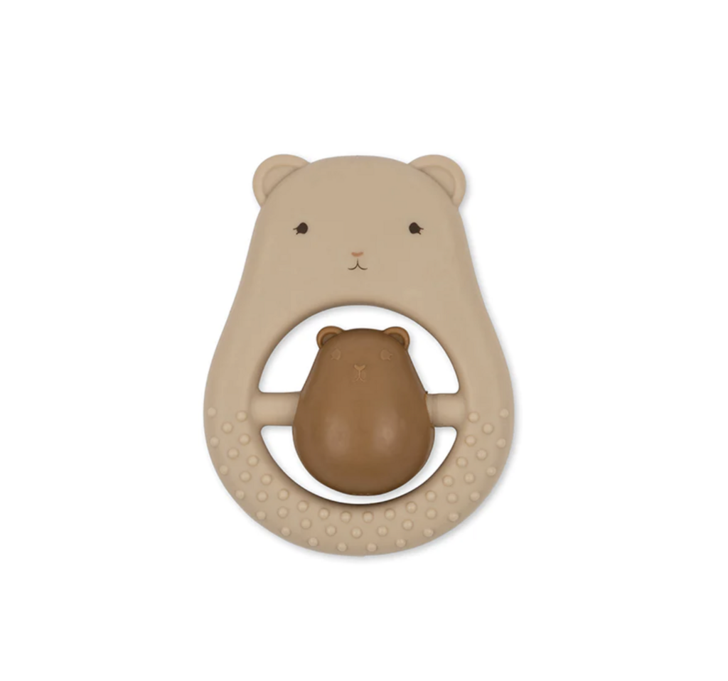 Teeth Soother Sibling Teddy - creme