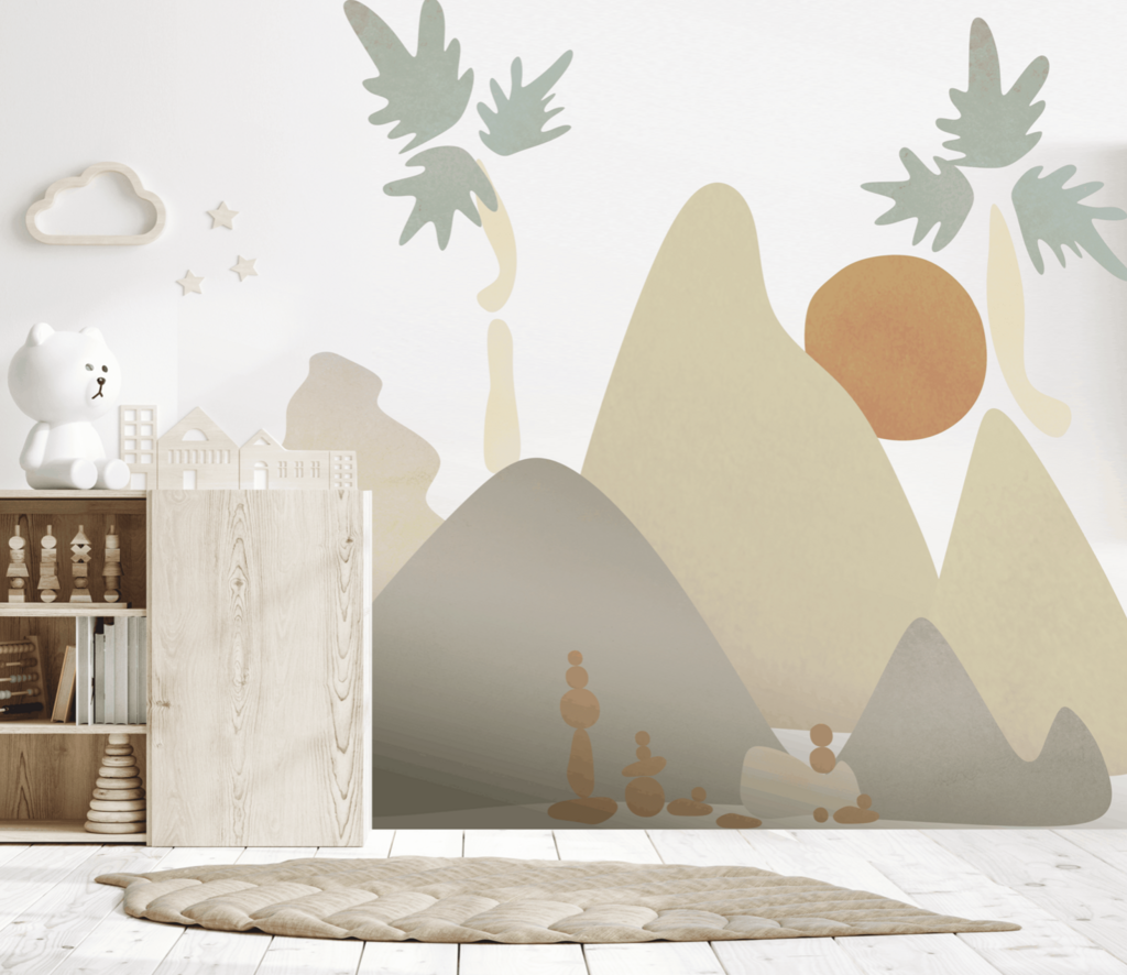Wall Stickers Boho Big Mountains