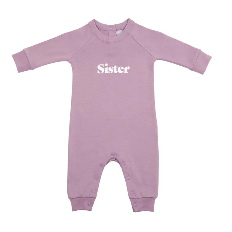 Baby All-in-One 'SISTER' - Violet