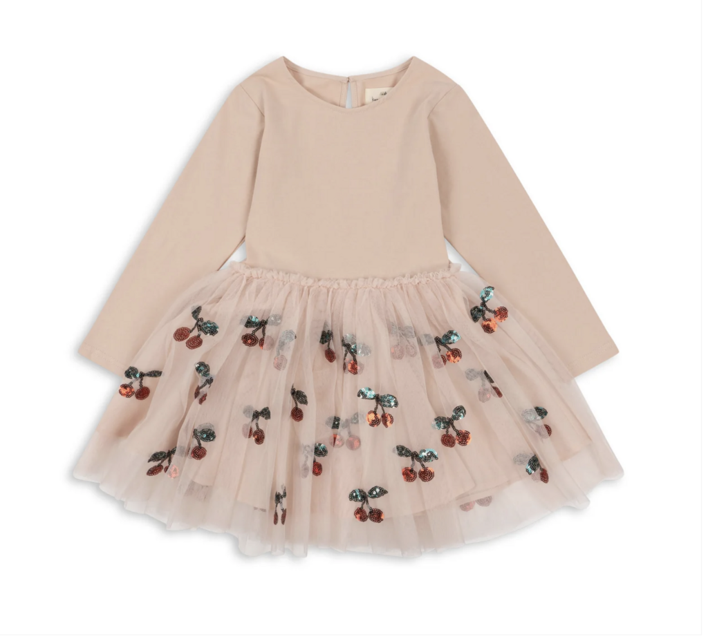 Yvonne Dress Cherry- last size 1y