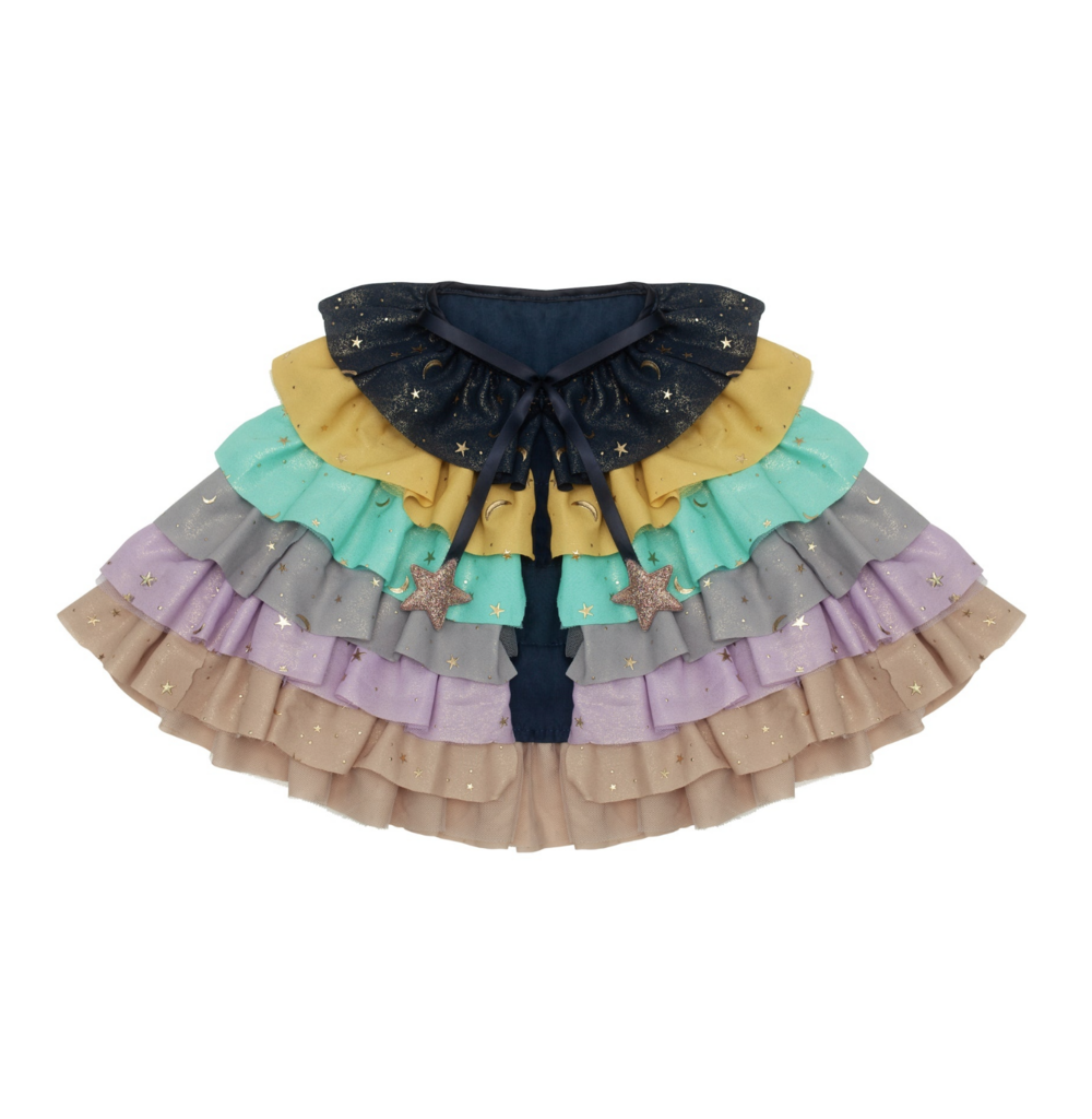 Rainbow Ruffle Cape