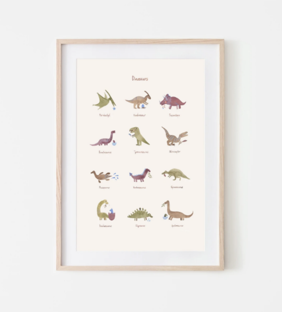 Mushie Poster - Dinosaurs
