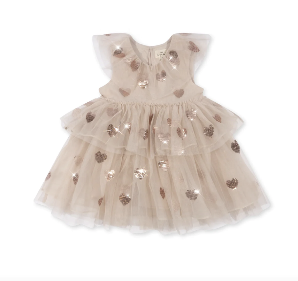 Fairy Dress in Etoile Hearts Brazilian Blush - last size 3Y