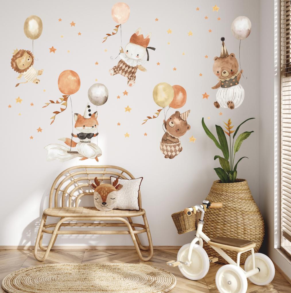 Wall Stickers Animals and Balloons