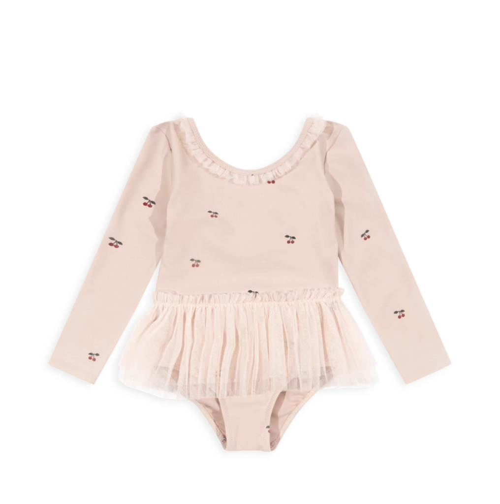 Swimsuit strut ls grs - cherry blush - sizes 2y and 3y