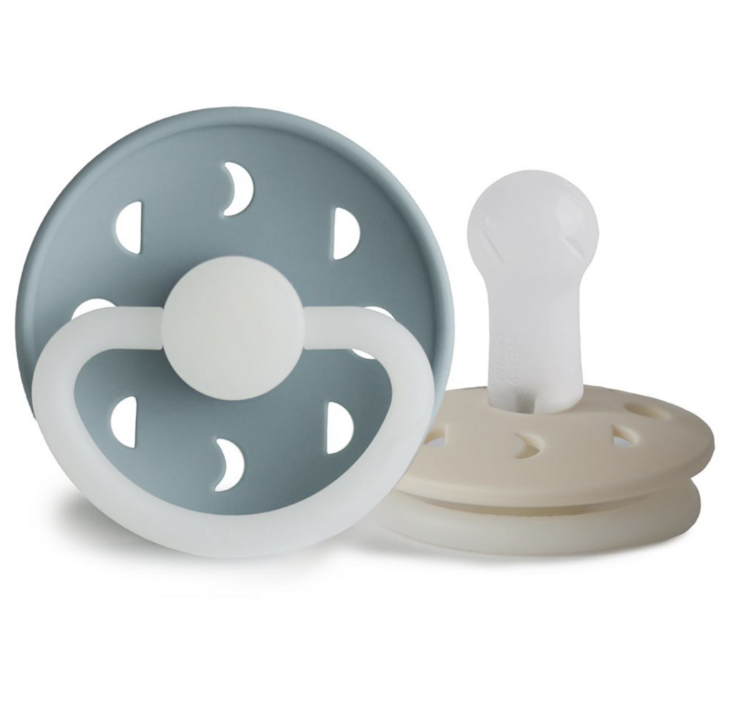 FRIGG Moon Phase Pacifiers Stone Blue Night/Cream Night Size 2 (6-18M)