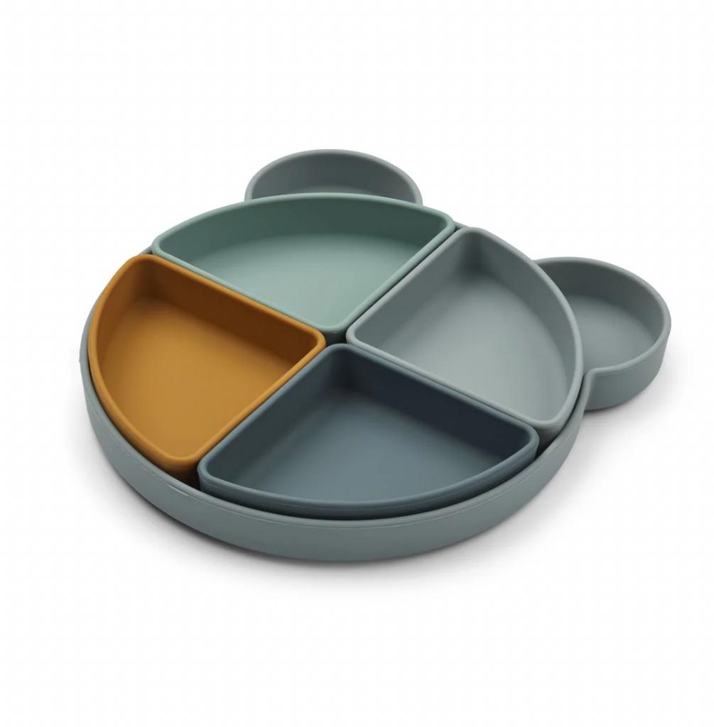 Arne divider plate - Mr Bear Blue Fog