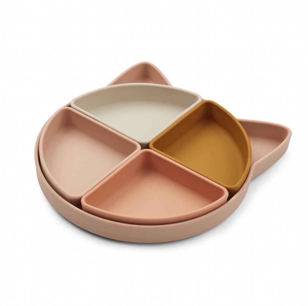 Arne divider plate - Cat- Rose
