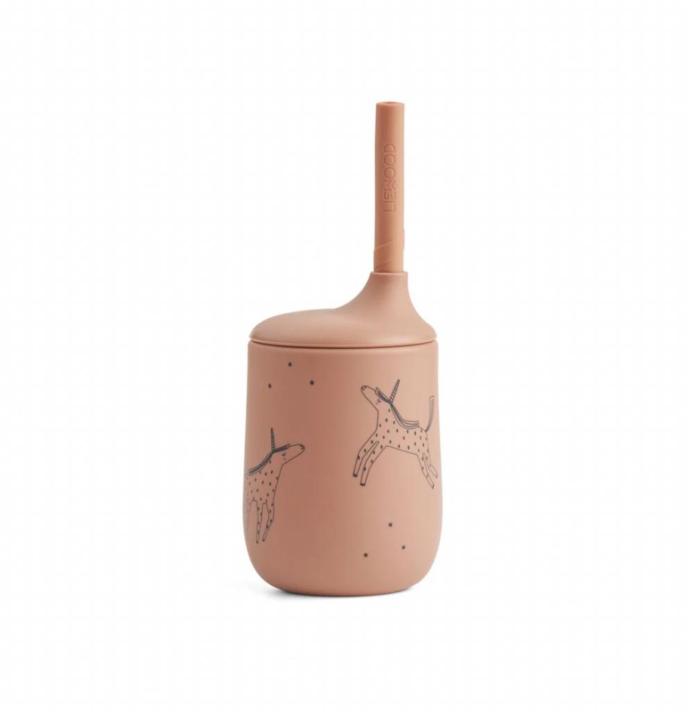 Ellis Silicone sippy cup - Unicorn / Pale tuscany