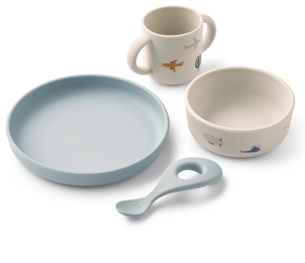 Vivi Printed Tableware Set- Aviator / Ecru