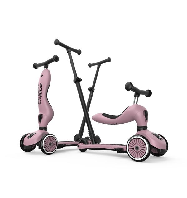 Scooter 2 in 1 Push and Go - Wildberry