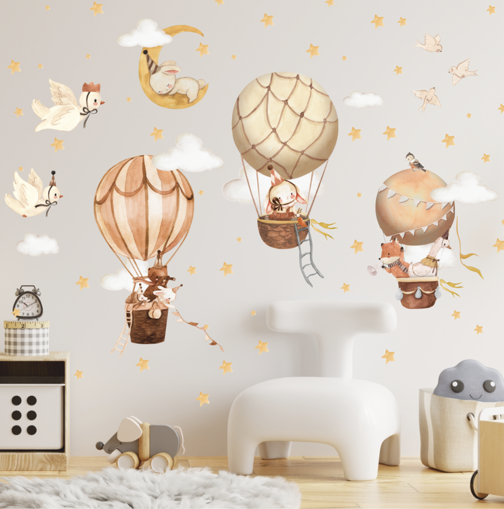 Wall Stickers Animals in the Clouds