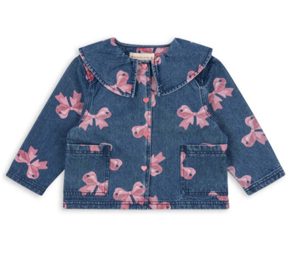 Magot Collar Jacket Denim Gots - BELLA BOW