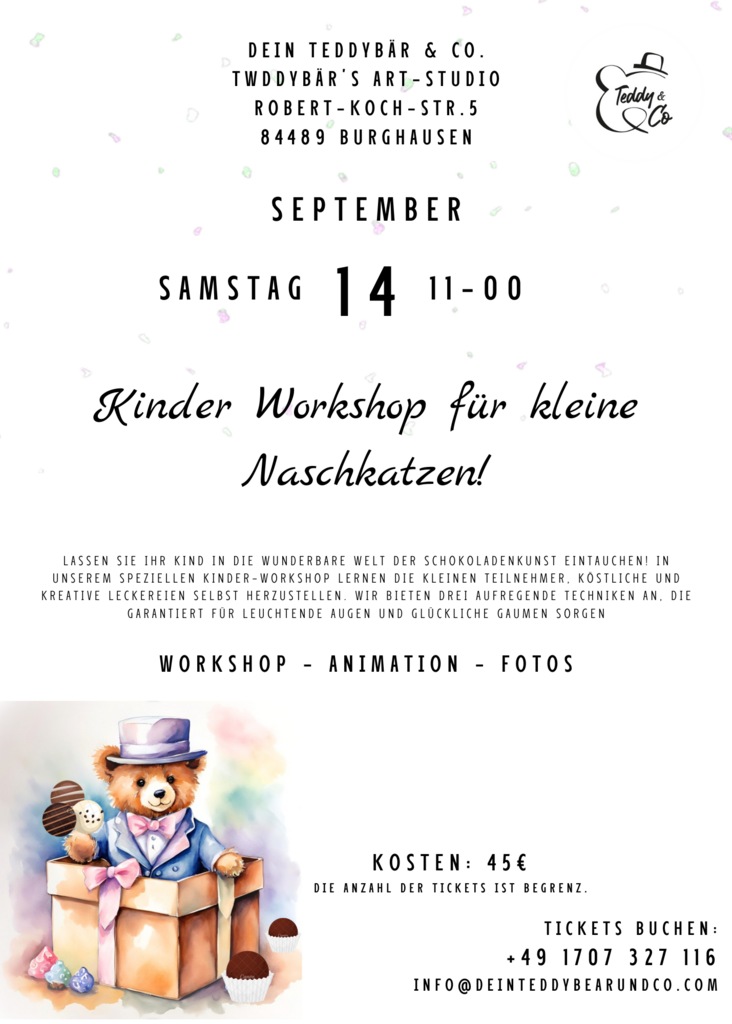 KINDER WORKSHOP FÜR KLEINE NASCHKATZEN