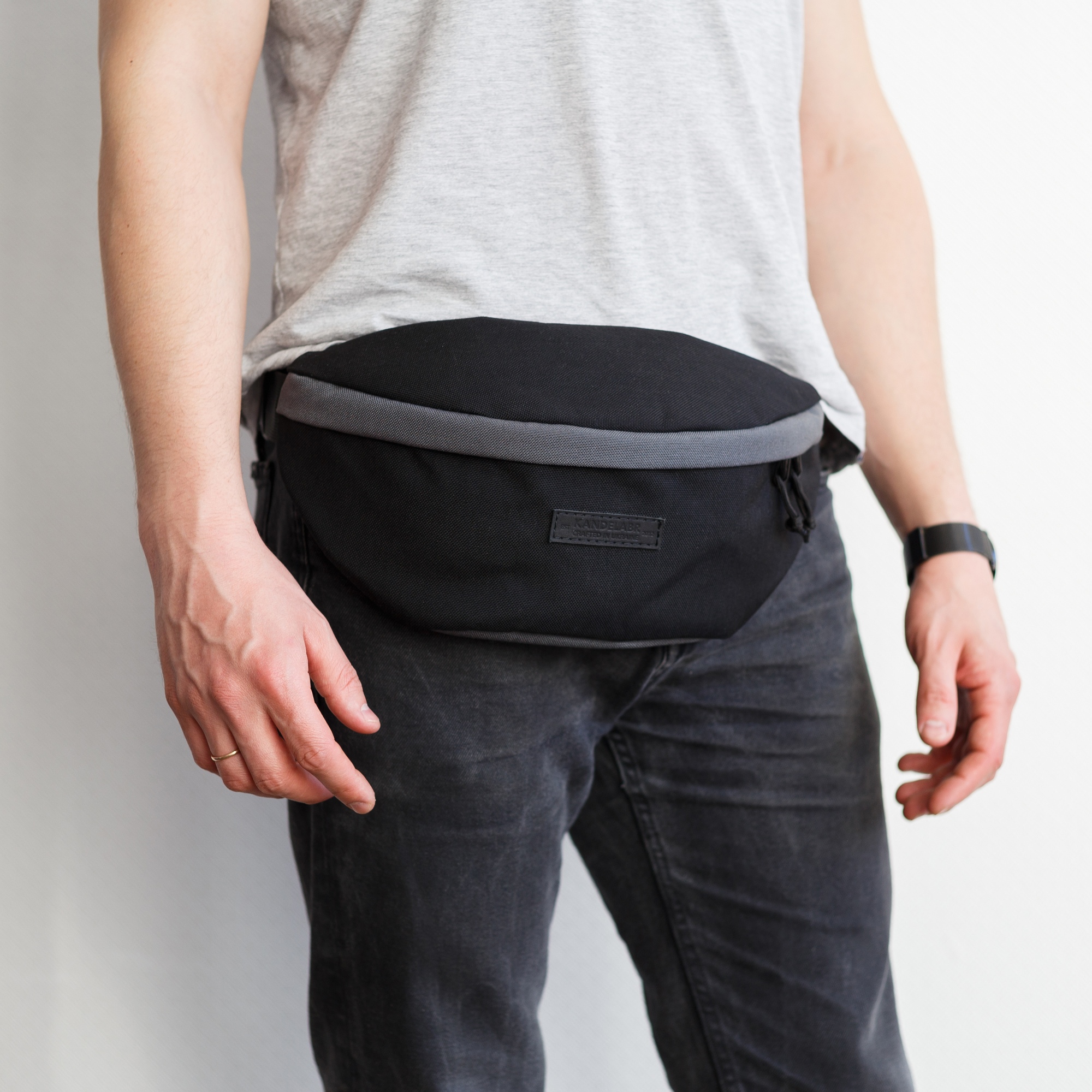 Поясна сумка Hip Pack Large Black-Grey