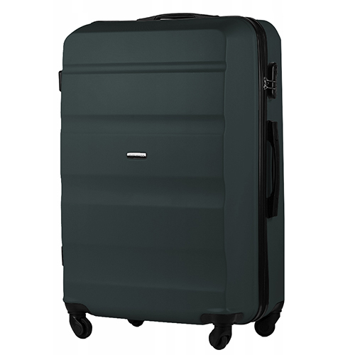 Велика дорожня пластикова валіза WINGS LOVEBIRD AT01 L 28"