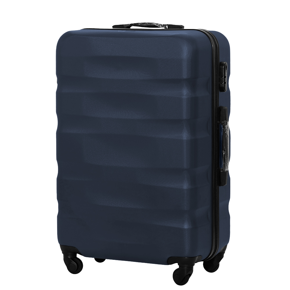 Середня дорожня пластикова валіза WINGS RF01 M+ 26" 2zip