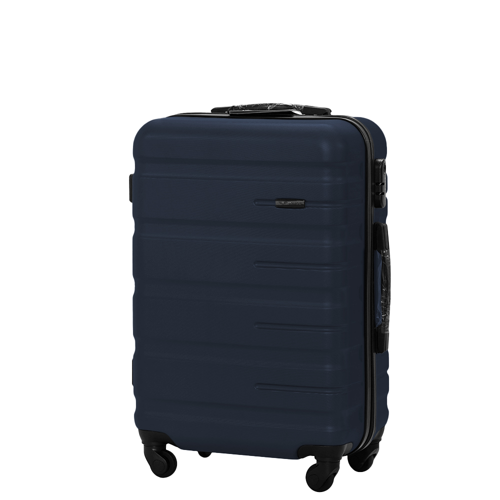 Мала дорожня пластикова валіза WINGS 212 2zip S+ 22"
