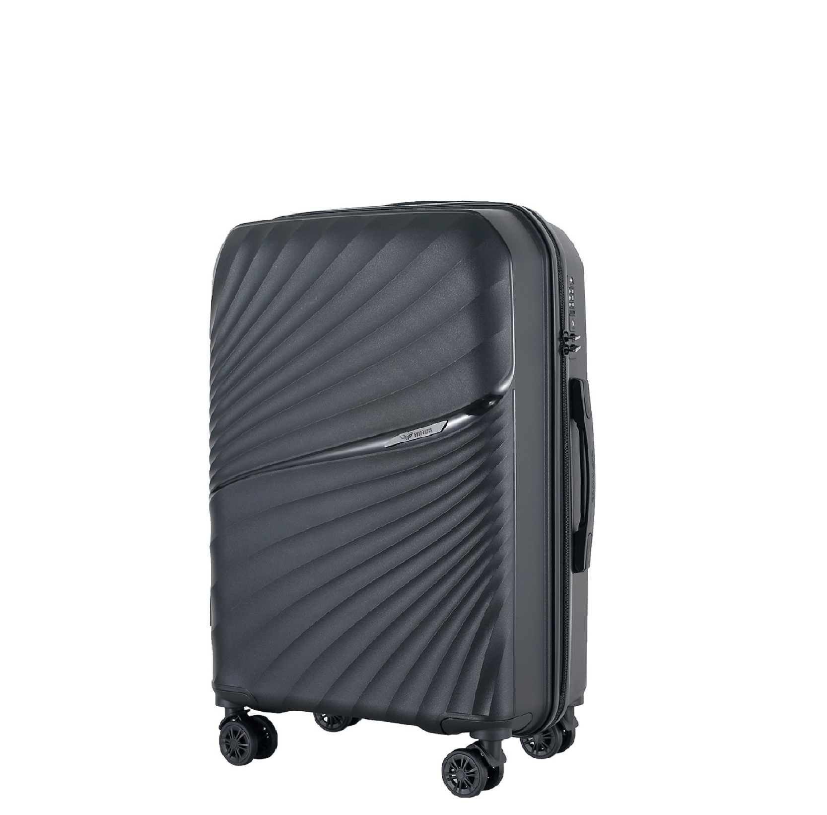 Середня дорожня поліпропіленова валіза WINGS HOOPOE DQZ-02 M 24"