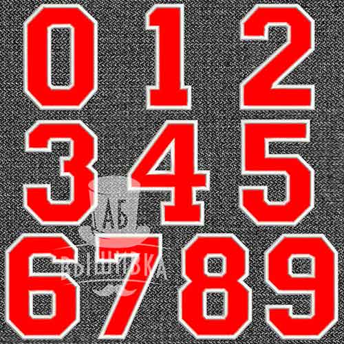 Дизайн машинной вышивки номера на спортивную форму 1