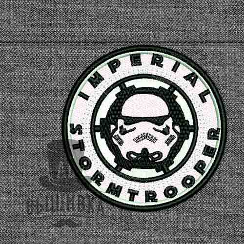 Дизайн машинной вышивки нашивки StarWars Имперский штурмовик