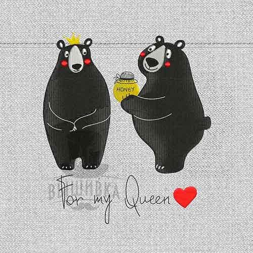 Дизайн машинной вышивки For my Queen