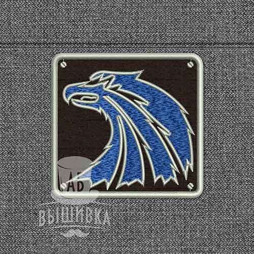 Дизайн машинной вышивки нашивки эмблемы Наемники