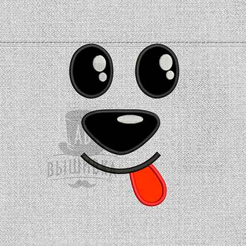 Дизайн машинной вышивки аппликации Собака. Набор 1