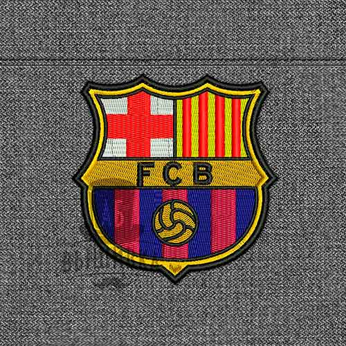 Дизайн машинной вышивки нашивки футбольный клуб Барселона Barselona 8 см