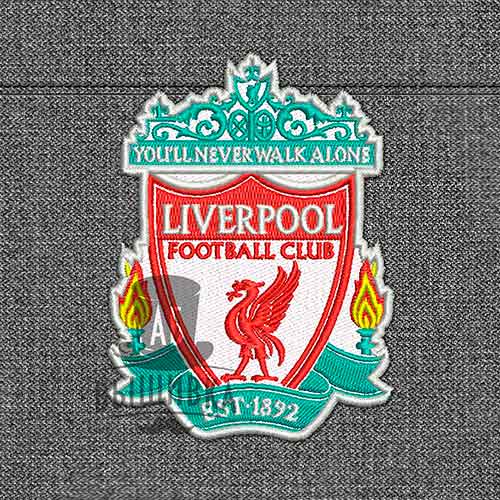 Дизайн машинной вышивки нашивки футбольный клуб Ливерпуль Liverpool