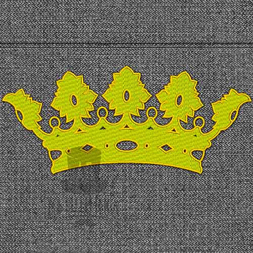 Дизайн машинной вышивки Корона 01 в трех размерах