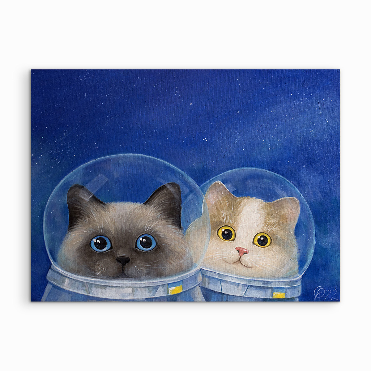 "Cosmic Cats" 30x40 cm