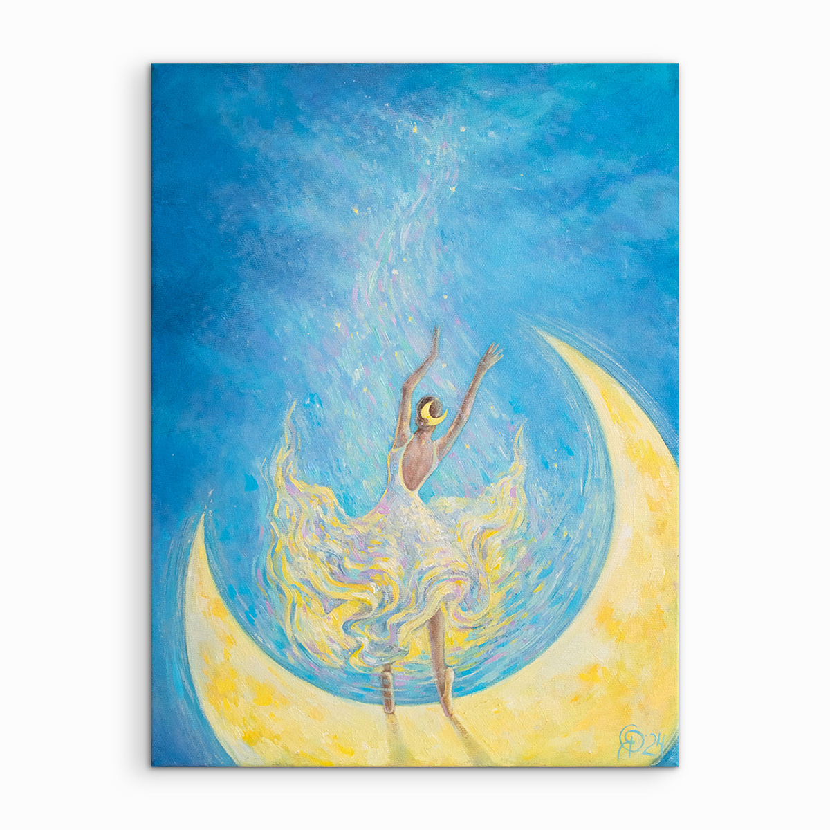"Dancing on the Moon" 40x30 cm