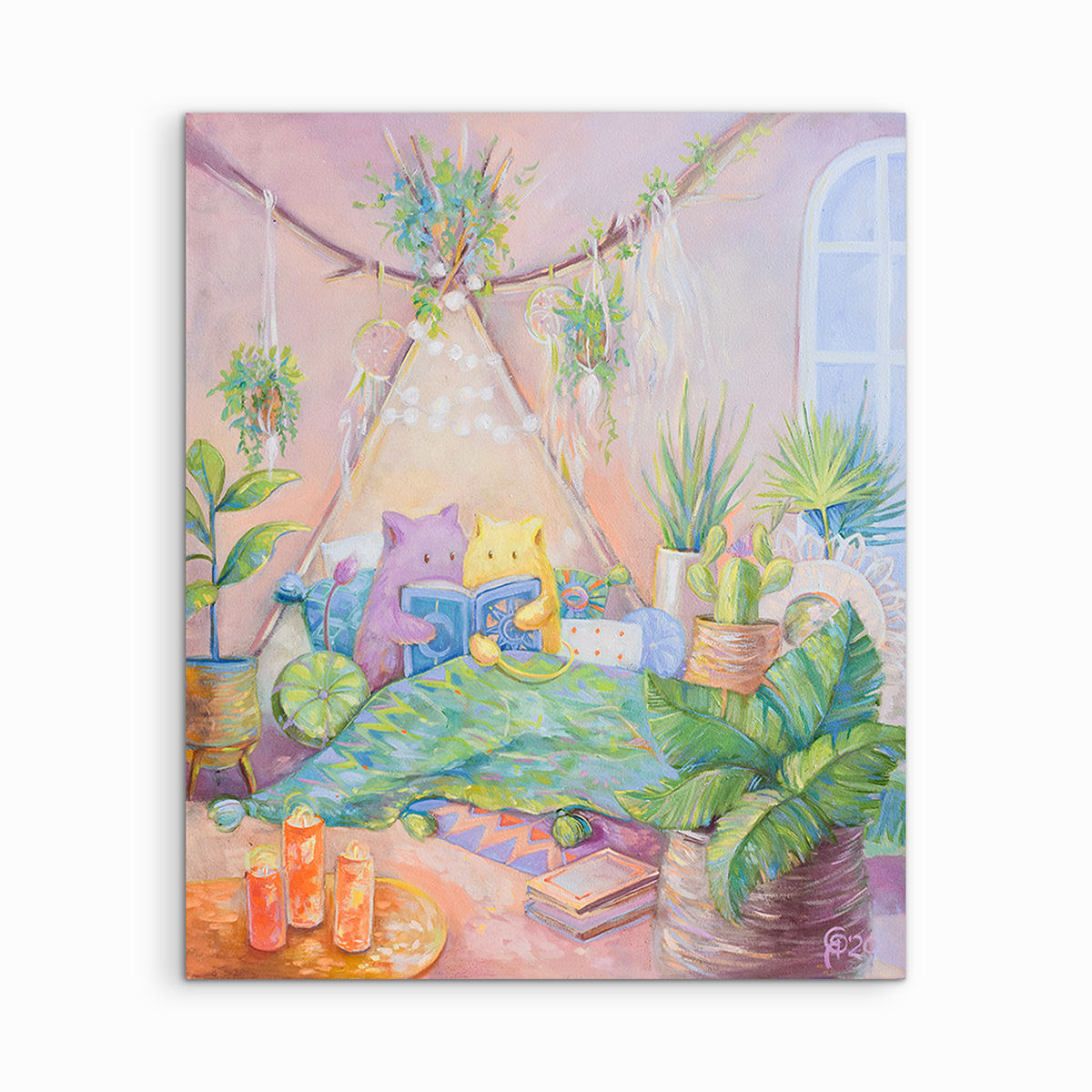 "Sun and Moon" 60x50 cm