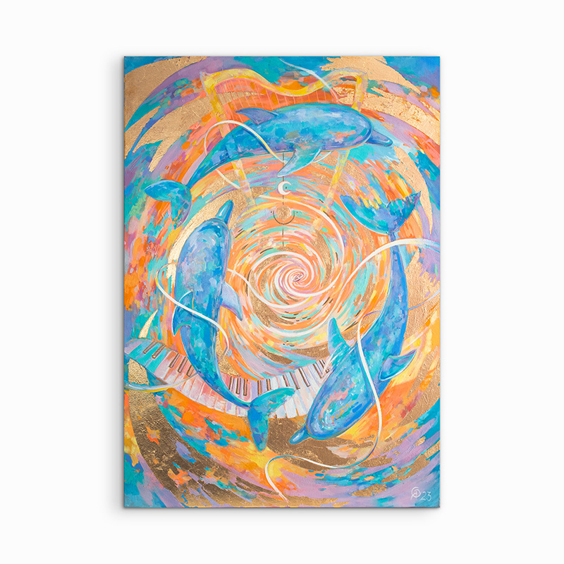 "Dancing Ocean" 100x70 cm