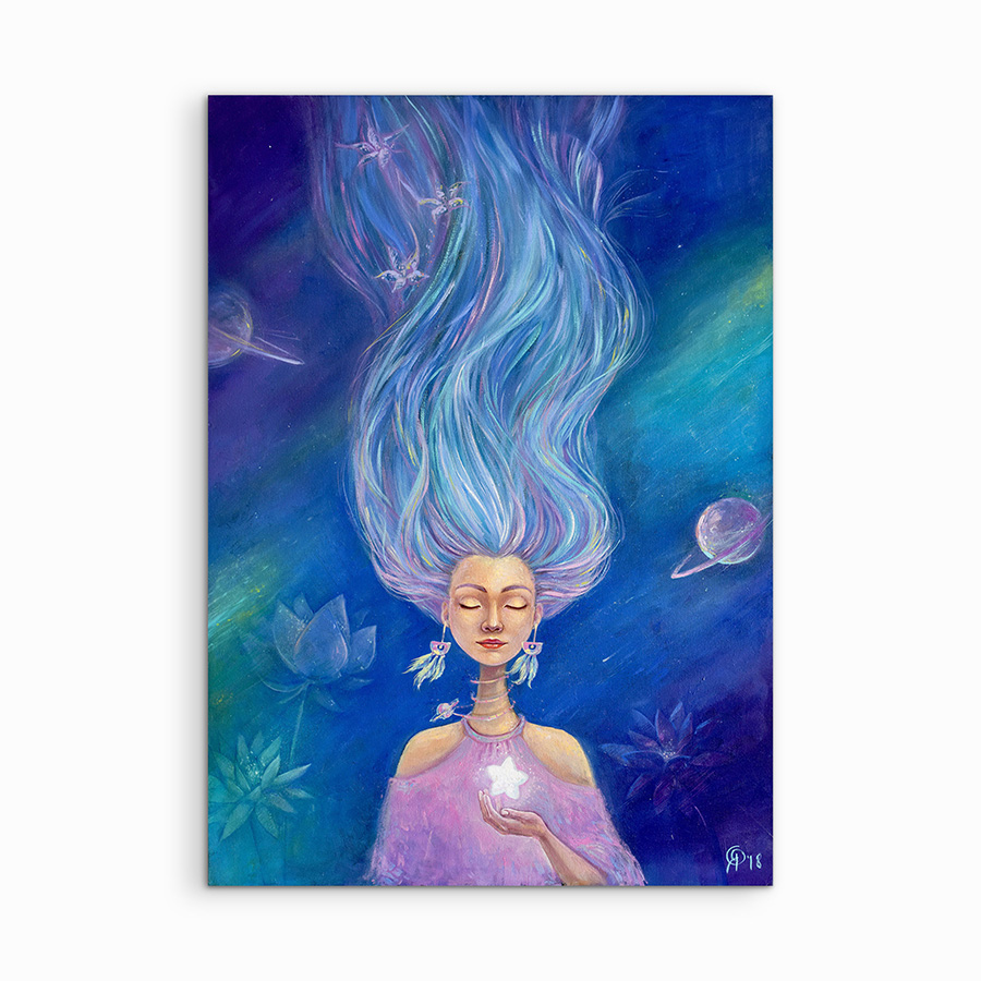 "The Silence of Starry Sky" 70x50 cm