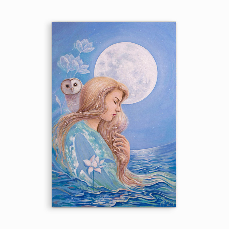 "Moon. Ocean. Light" 60x40 cm
