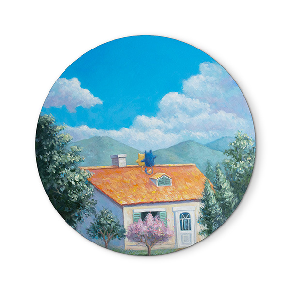 "Mountains and Our Roof" 35cm