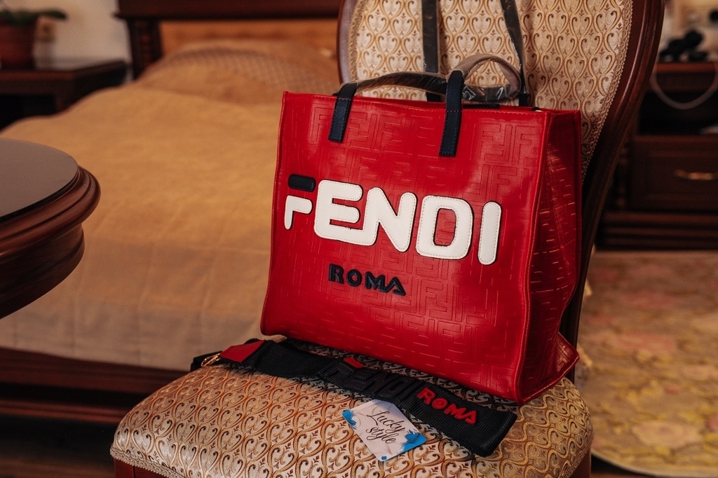 Большая Сумка Fendi Красная 3205