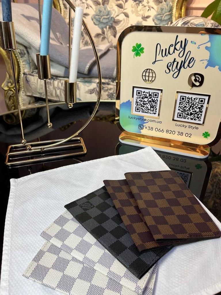 Обложка на паспорт Louis Vuitton Cheker 9868