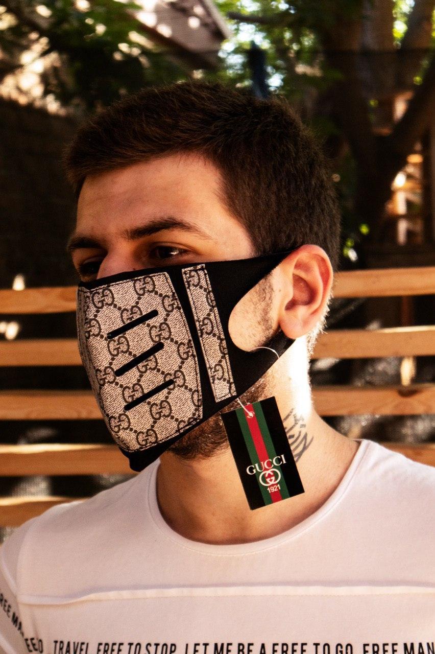 Маска тренд защитная стильная гуччи для мужчин и женщин Гучи 51158