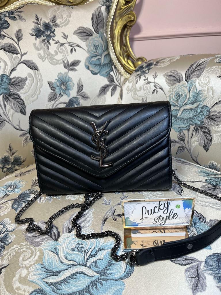 сумка YSL чёрная мини коктейльная 51200