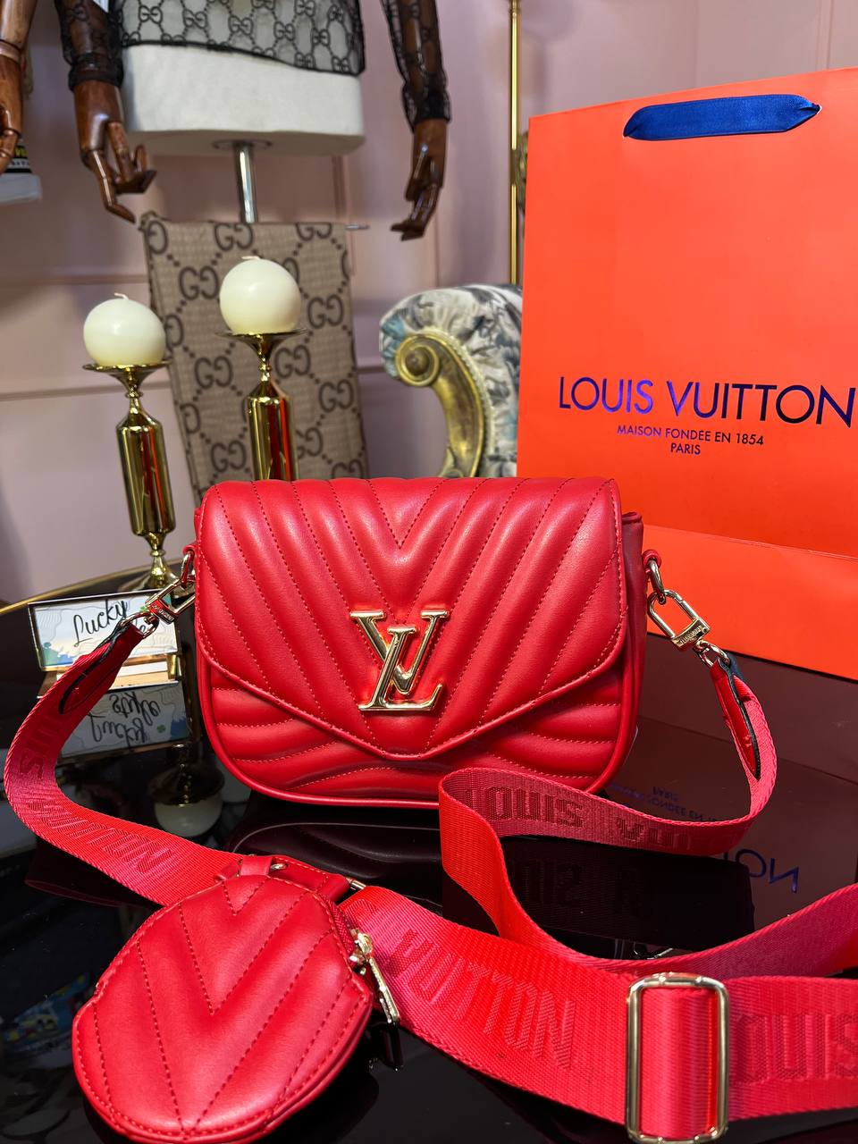 multipochette new wave LV red 51265