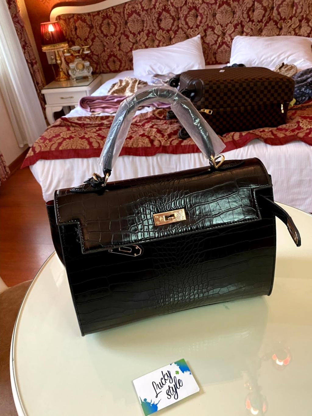 Сумка средняя Hermes сумка Kelly 30см pre-owned  крокодил 60012