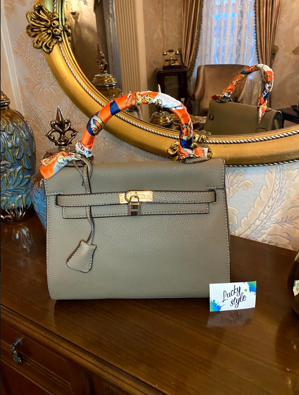 Сумка средняя Hermes сумка Kelly 30см pre-owned бежевая 60021